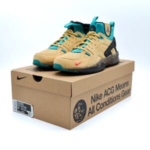 NIKE Men's US 11.5 ACG Air Mowabb Twine Fusion Red Club Gold Sneakers Shoes